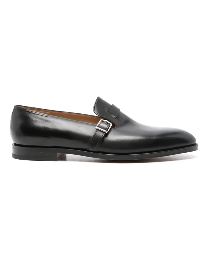 John Lobb Delano Loafer mit Schnalle - Schwarz Schwarz