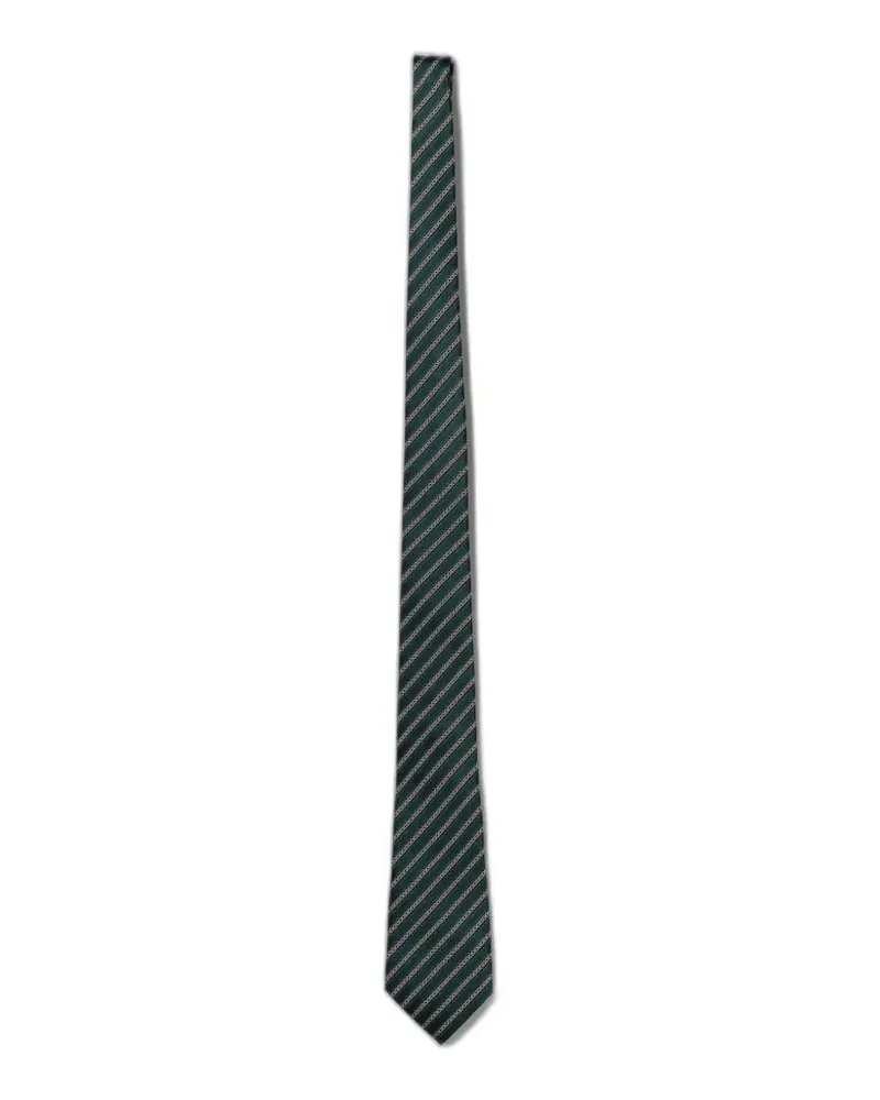 Ermenegildo Zegna stripe silk tie - Grün Grün