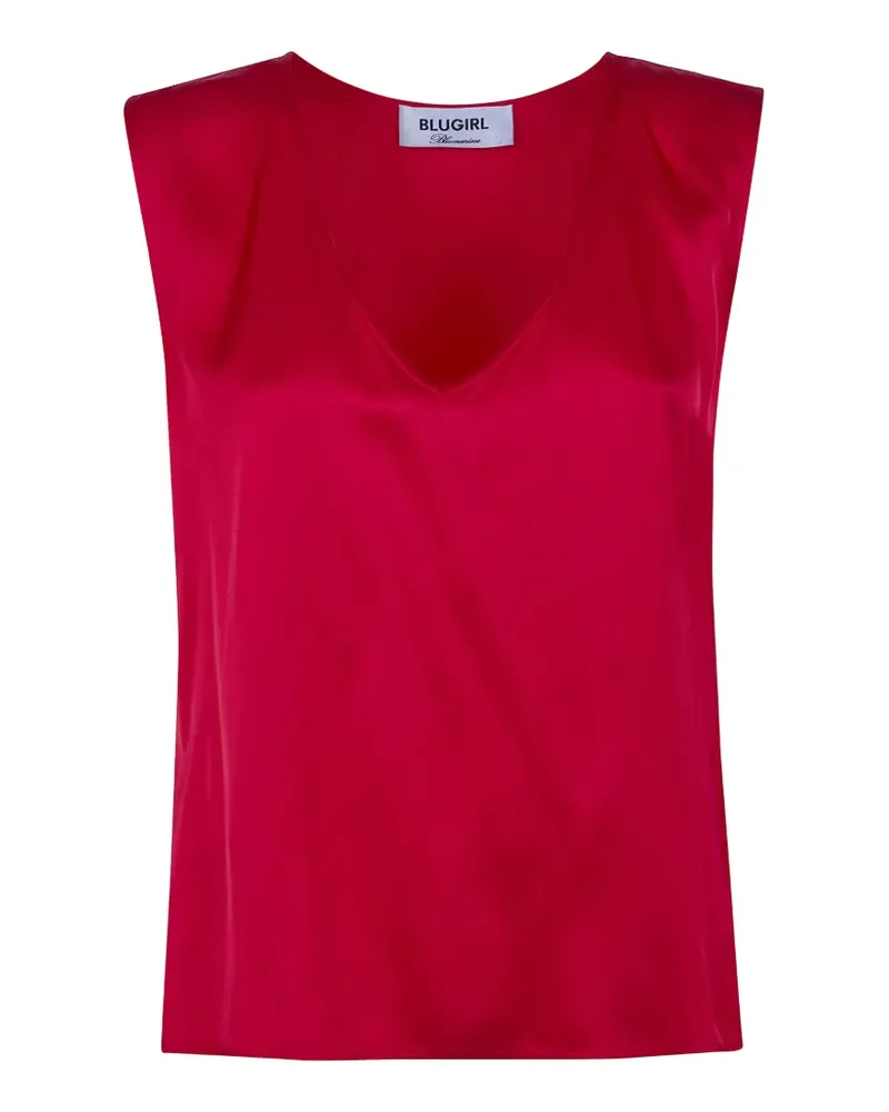 Blumarine Trägershirt mit V-Ausschnitt - Rosa Rosa