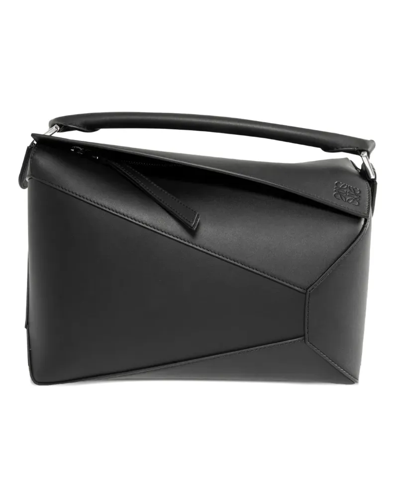 Loewe medium Puzzle Edge cross body bag - Schwarz Schwarz