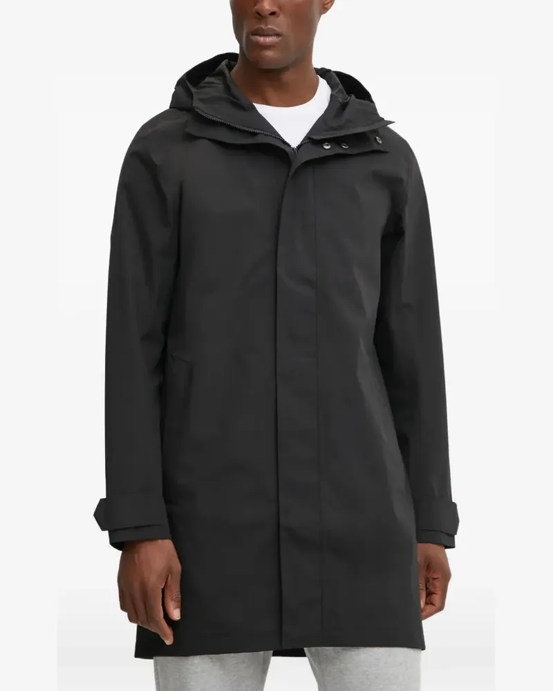 Didriksons 1913 George hooded touch-strap parka - Schwarz Schwarz