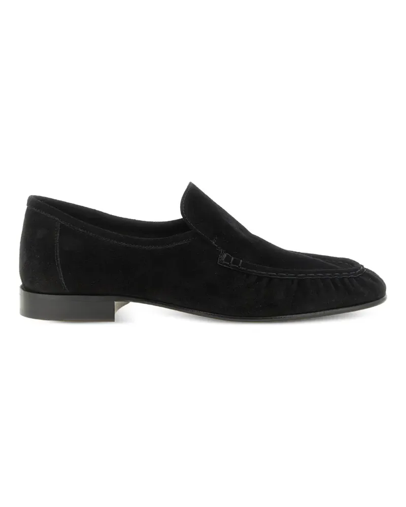 The Row Soft Two suede loafers - Schwarz Schwarz