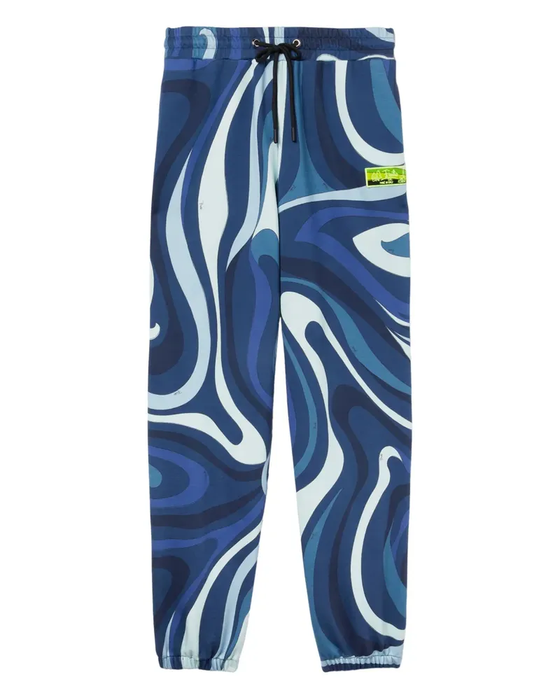 Emilio Pucci Jogginghose mit Marmo-Print - Blau Blau