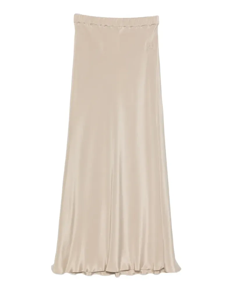 Max Mara Sospiro satin-finish skirt - Nude Nude