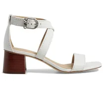 Sandalen mit Blockabsatz 55mm - Weiß