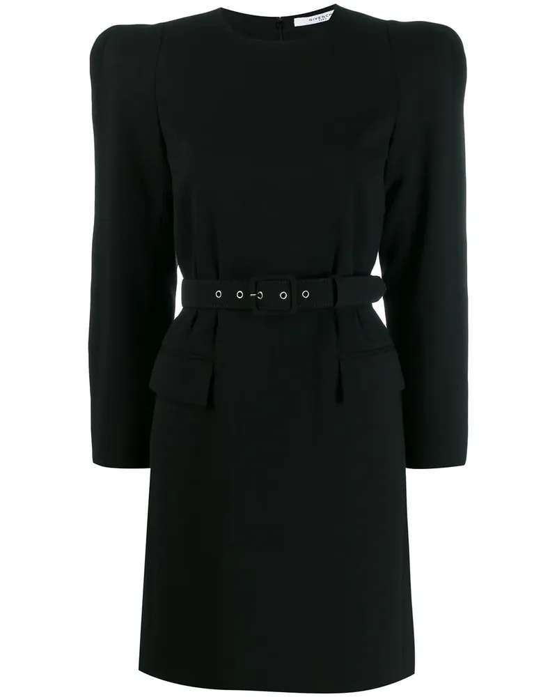 Givenchy Strukturiertes Kleid - Schwarz Schwarz