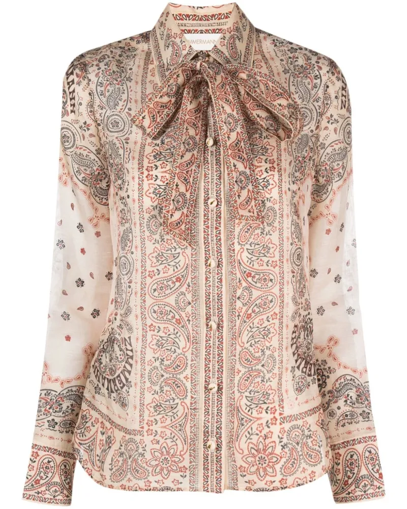 Zimmermann Matchmaker Bluse - Nude Nude