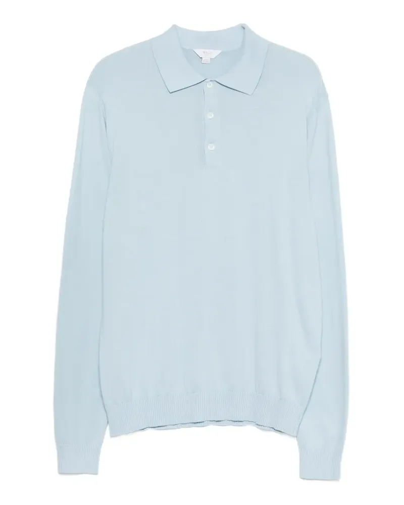 Malo Poloshirt mit Knöpfen - Blau Blau
