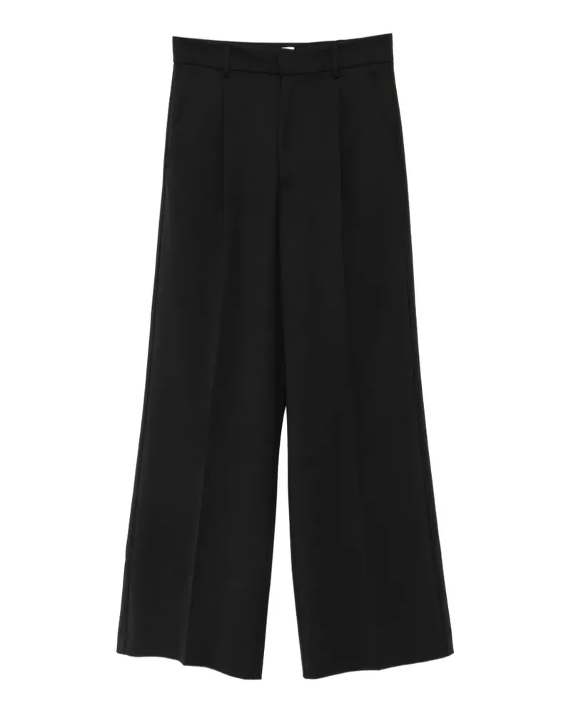 ANDAMANE pleated wide-leg trousers - Schwarz Schwarz