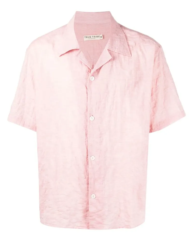 TRUE TRIBE Klassisches Hemd - Rosa Rosa