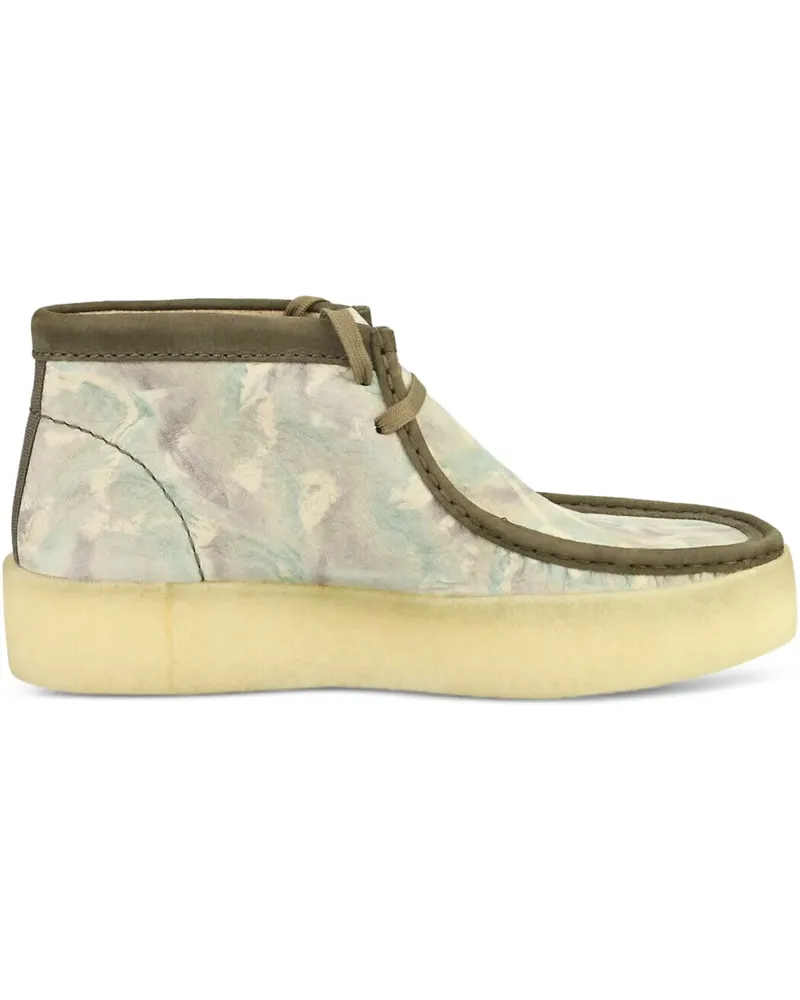 Clarks Wallabee Cup Bt "GREEN CAMOUFLAGE" Stiefel - Grün Grün