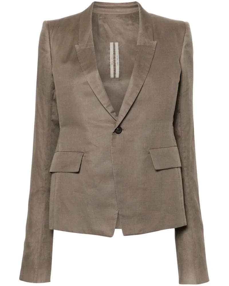Rick Owens 60CM Blazer aus weicher Baumwolle - Grau Grau