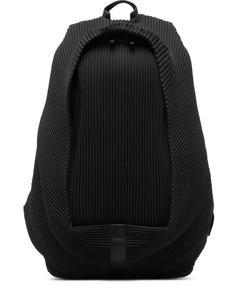 Issey Miyake pleated-effect backpack - Schwarz Schwarz