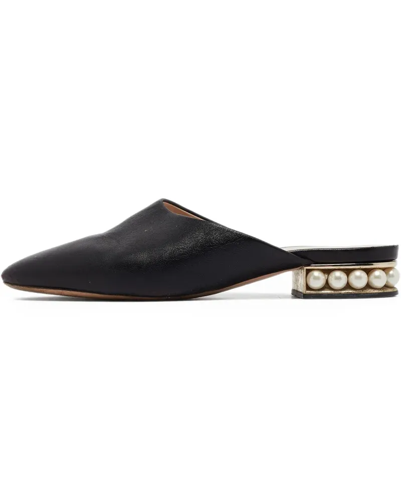 Nicholas Kirkwood Pre-owned Casati Mules mit Perlen - Schwarz Schwarz