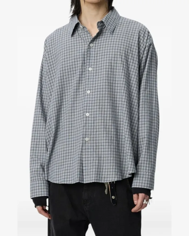 Mfpen Exact plaid shirt - Grau Grau