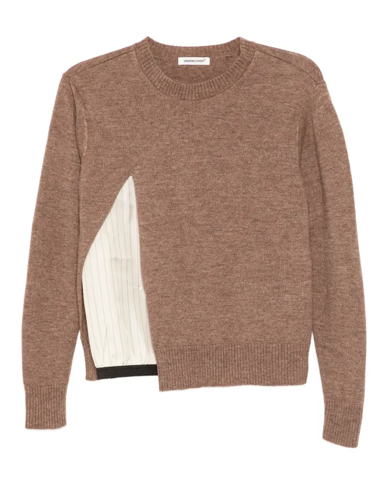 Undercover Pullover im Layering-Look - Braun Braun