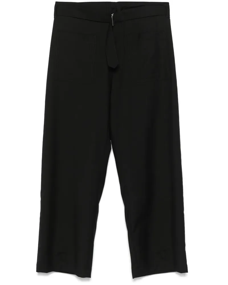 N° 21 Hose aus Wolle - Schwarz Schwarz