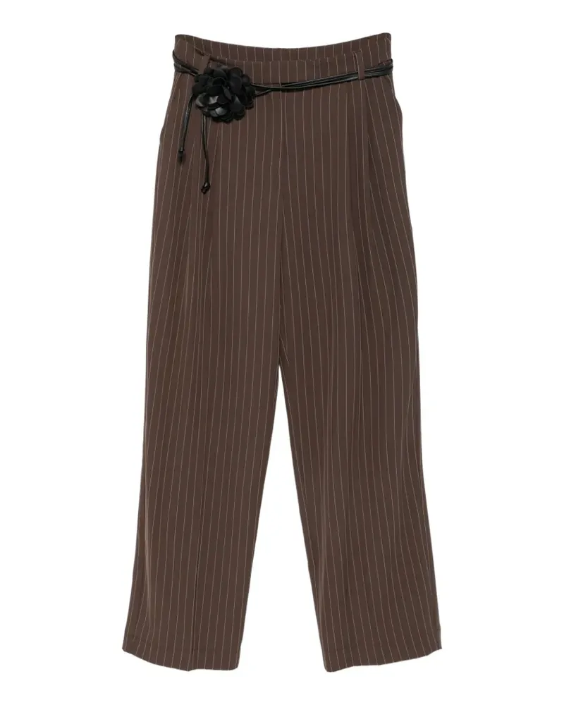 IMPERIAL Bundfaltenhose mit Nadelstreifen - Braun Braun