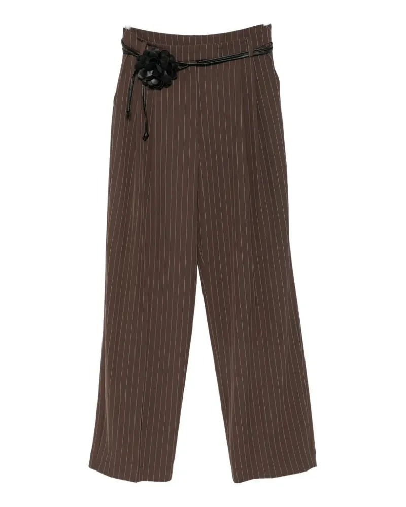 IMPERIAL Bundfaltenhose mit Nadelstreifen - Braun Braun