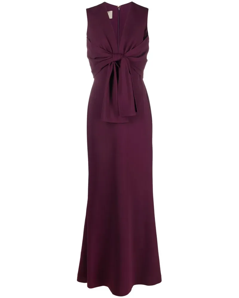 Elie Saab Trägerkleid mit V-Ausschnitt - Violett Violett