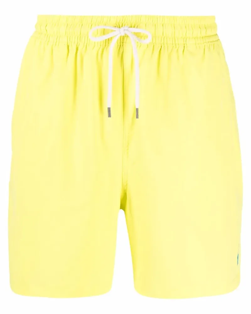 Ralph Lauren Traveler Badeshorts mit Polo Pony - Gelb Gelb