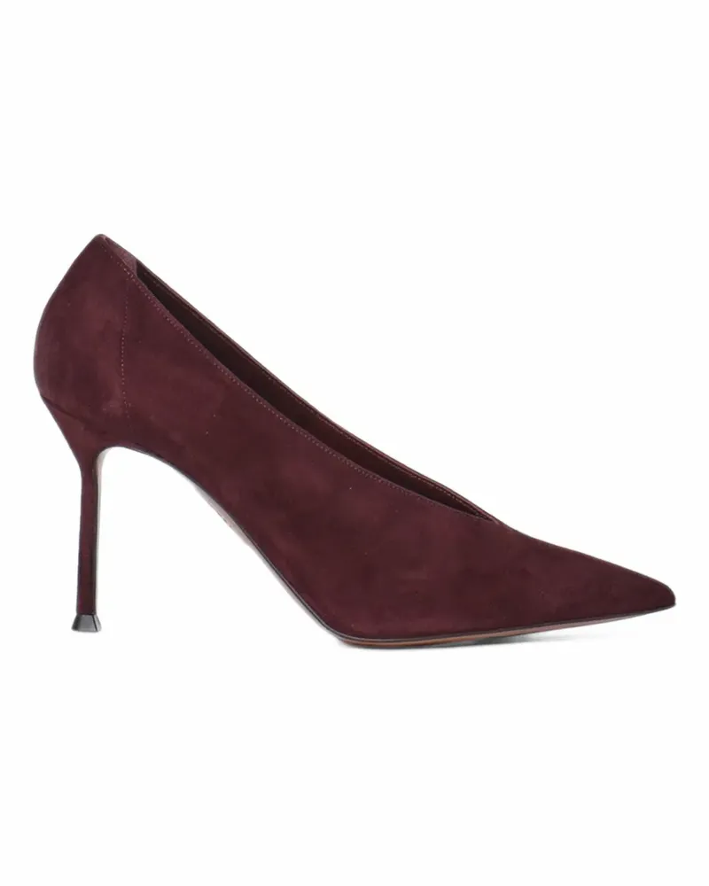 Aquazzura Voltaire Pumps aus Wildleder mit spitzer Kappe und Absatz - Violett Violett