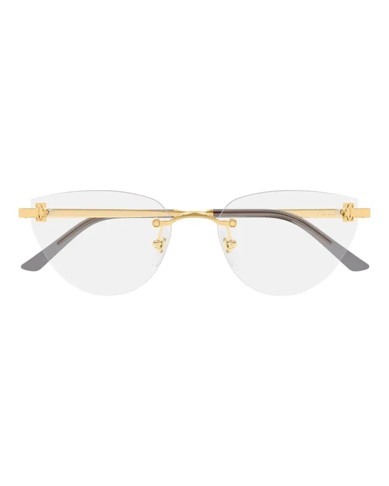 Cartier C de Cartier Cat-Eye-Brille - Gold Gold