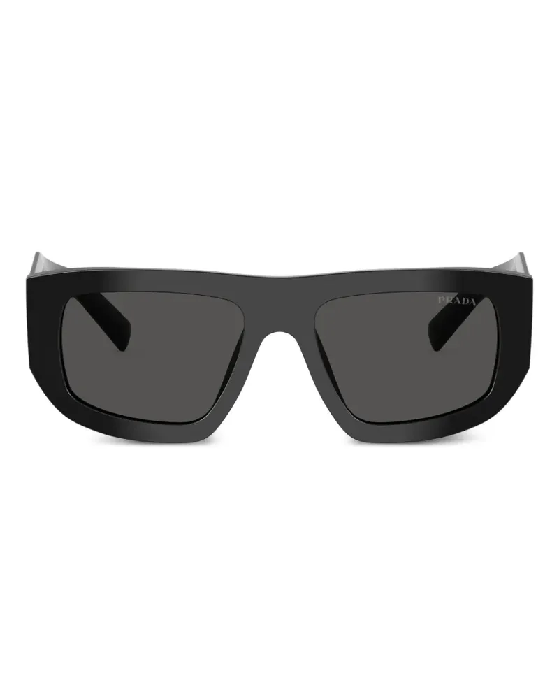 Prada Sonnenbrille mit Logo - Schwarz Schwarz