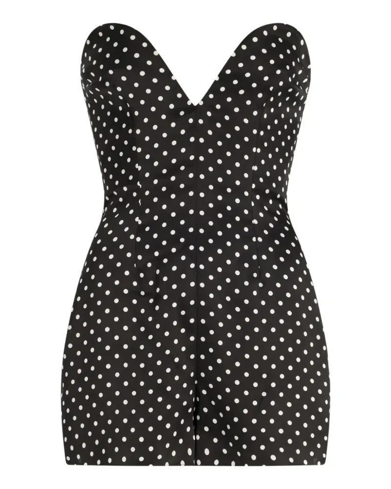 Jean Paul Gaultier Playsuit mit Polka Dots - Schwarz Schwarz