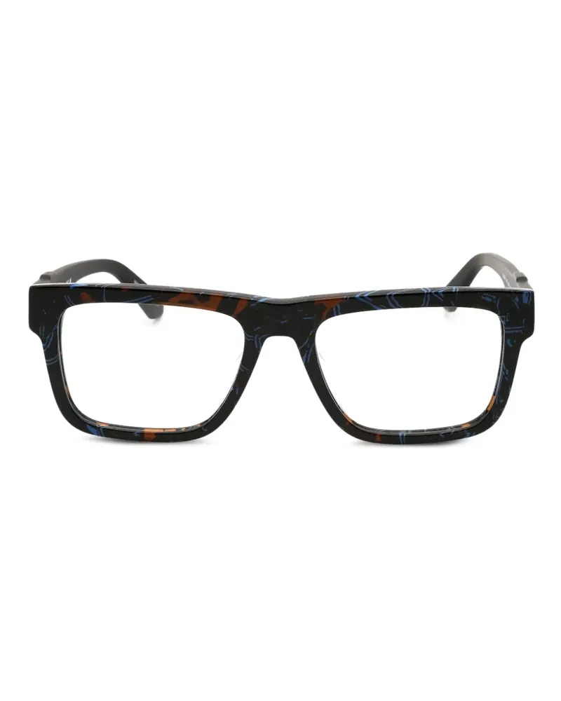 Calvin Klein rectangle-frame glasses - Schwarz Schwarz