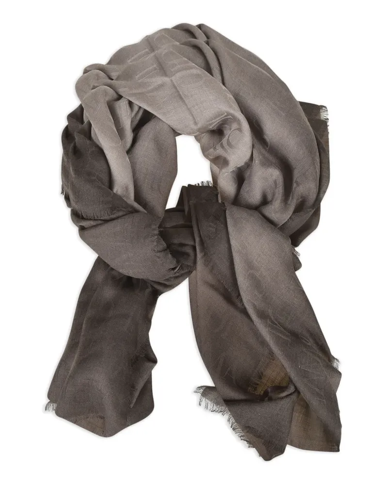 Giorgio Armani logo scarf - Grau Grau