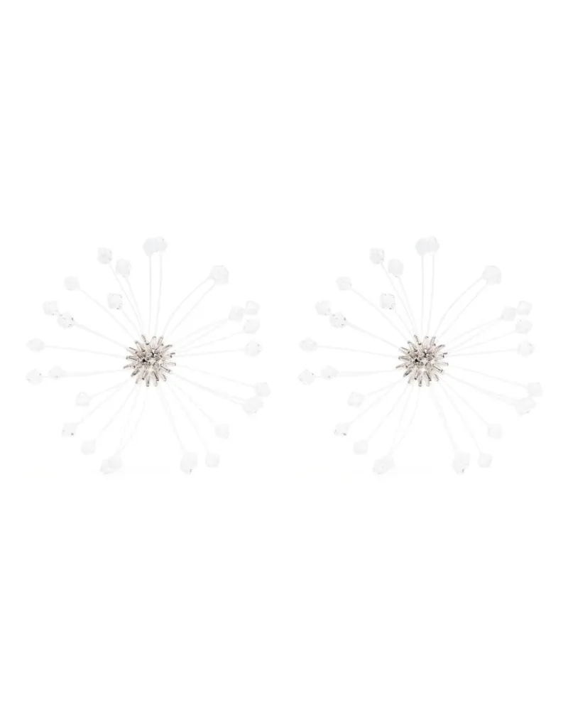 Hugo Kreit Ohrringe mit Kristallen - Silber Silber