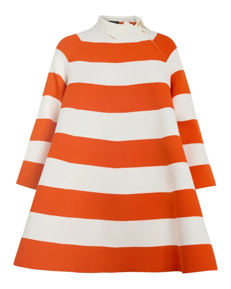 A.W.A.K.E. Asymmetrisches Minikleid mit Streifen - Rot Rot