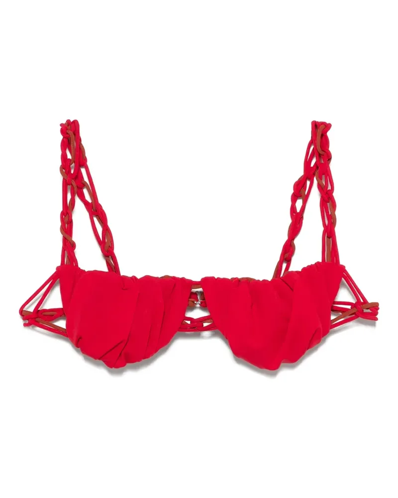 Isa Boulder Wendbares Bikinioberteil - Rot Rot