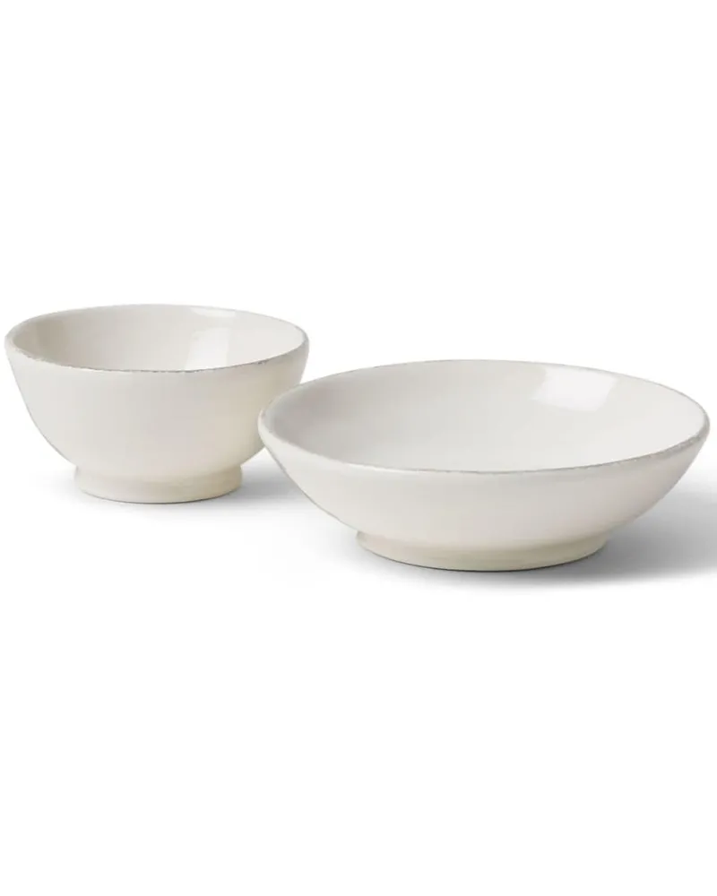Brunello Cucinelli Schalen aus Keramik (2er-Set) - Weiß Weiß