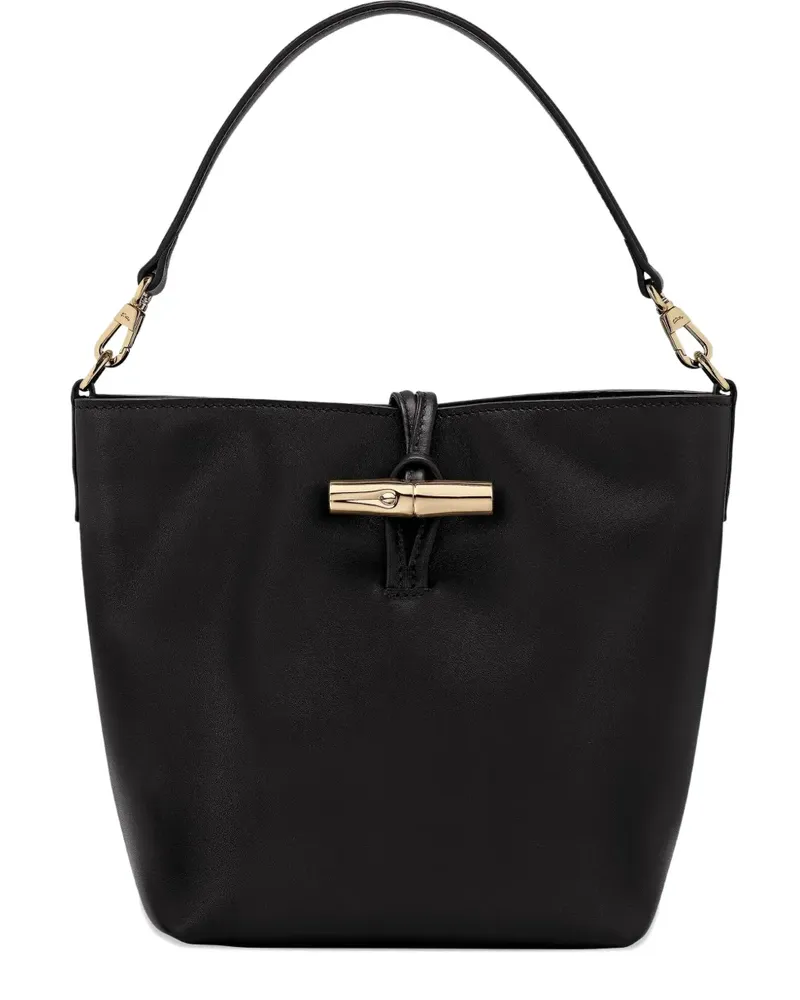 Longchamp Kleine Le Roseau Beuteltasche - Schwarz Schwarz