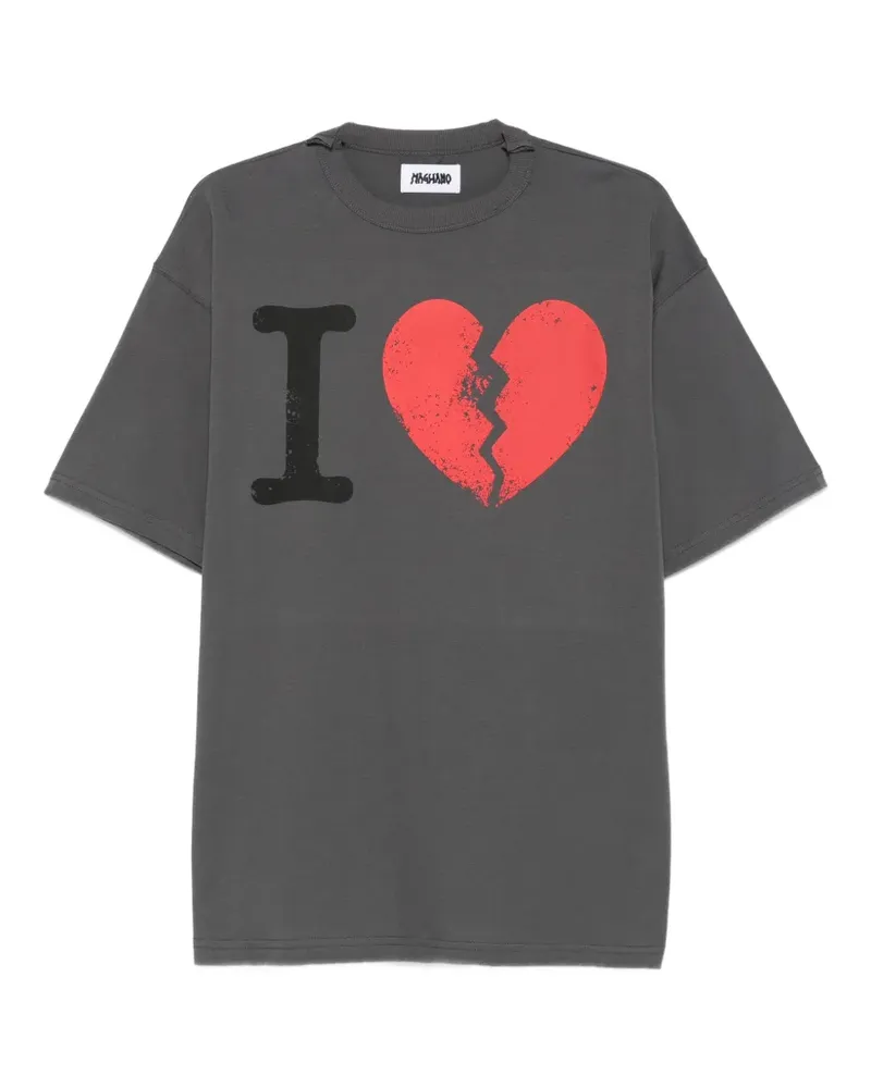 Magliano T-Shirt mit grafischem Print - Schwarz Schwarz