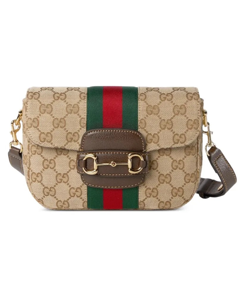 Gucci Kleine Horsebit 1955 Schultertasche - Nude Nude