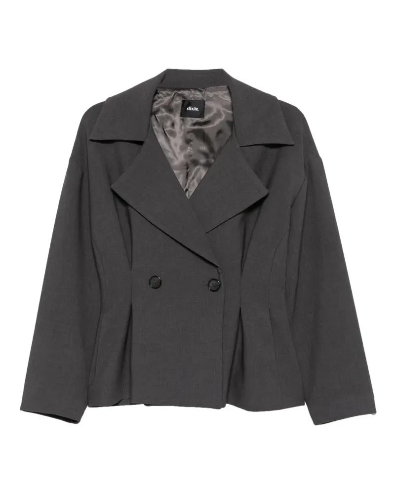 Dixie pleated double-breasted blazer - Grau Grau