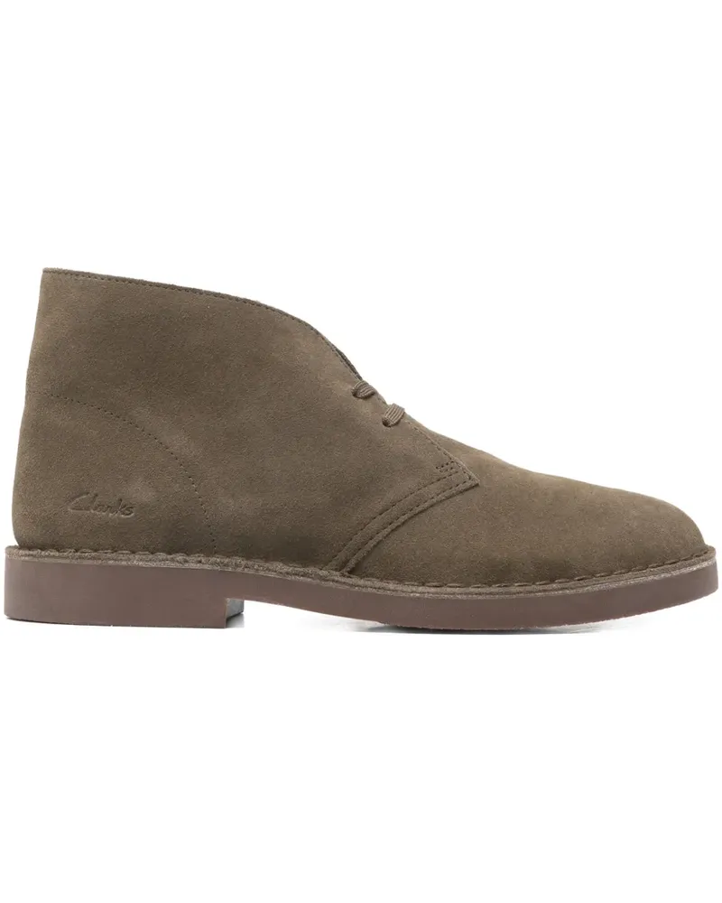 Clarks Schnürstiefel aus Wildleder - Grün Grün