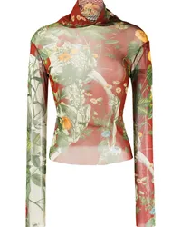 Monse T-Shirt mit botanischem Print Rot