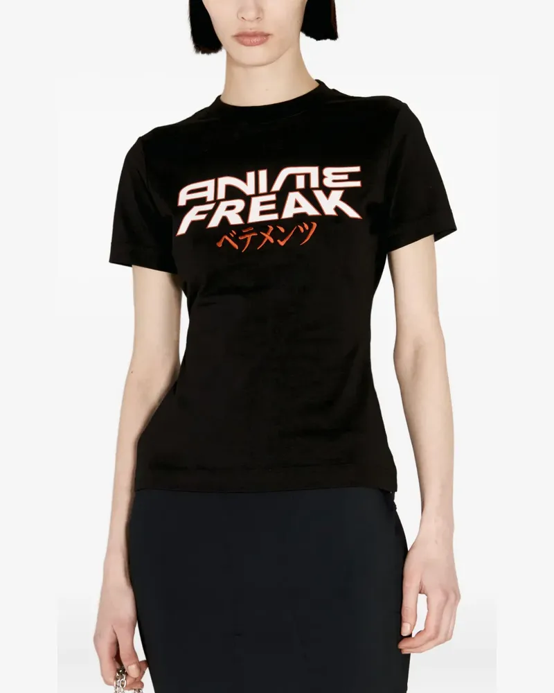 VETEMENTS Anime Freak T-Shirt - Schwarz Schwarz