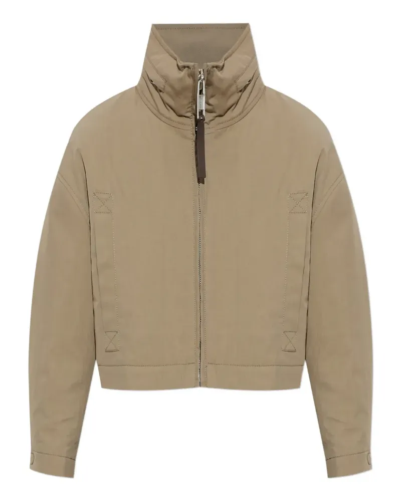 Moschino Cropped-Jacke mit Stehkragen - Nude Nude