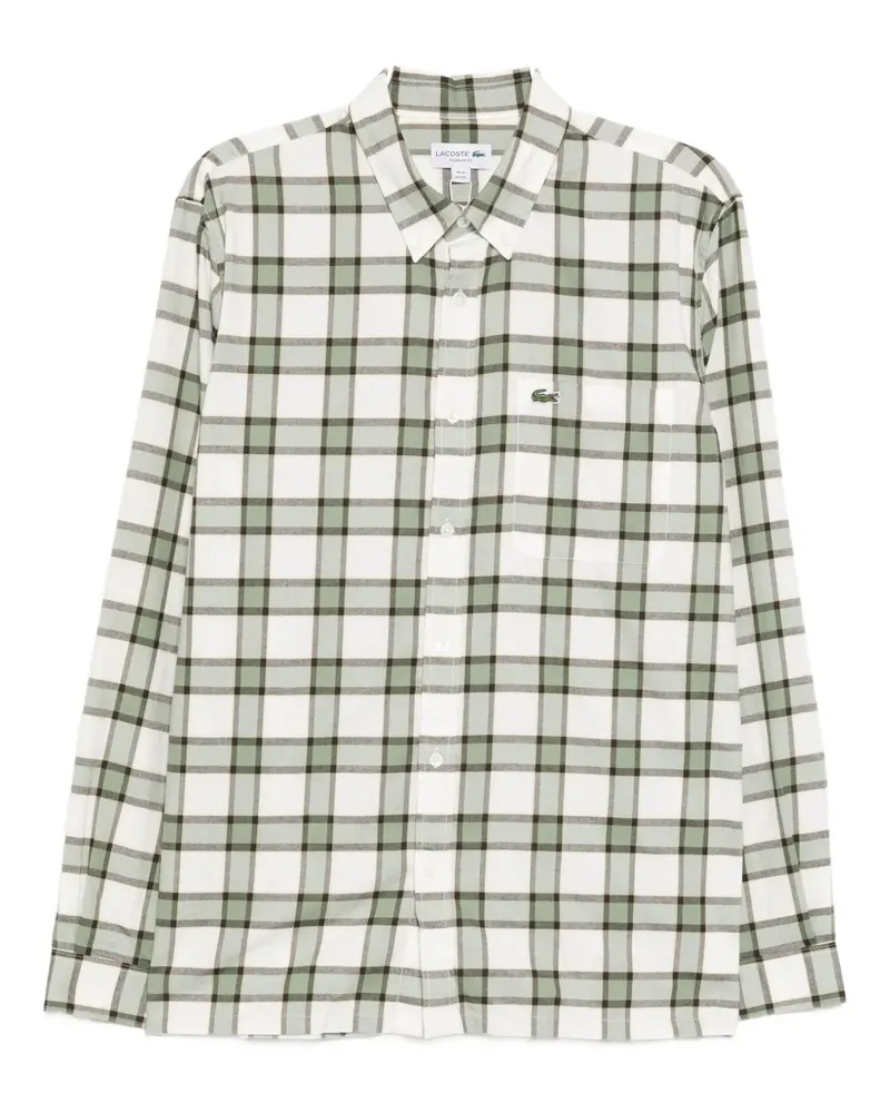 Lacoste Kariertes Hemd - Grün Grün
