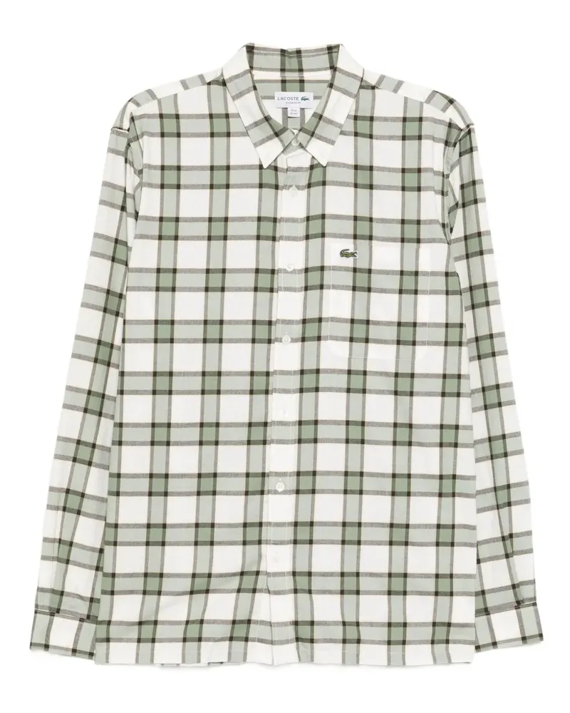 Lacoste Kariertes Hemd - Grün Grün