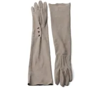 long suede gloves