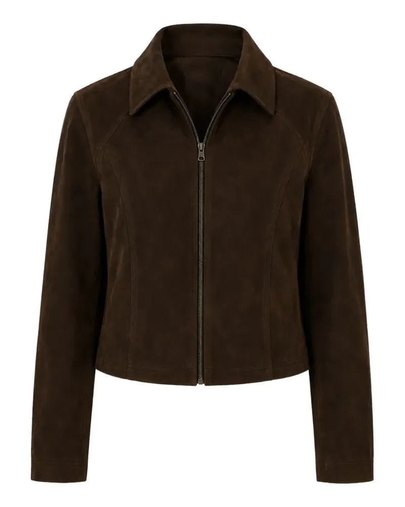 Free People River Jacke mit Einsatz - Braun Braun
