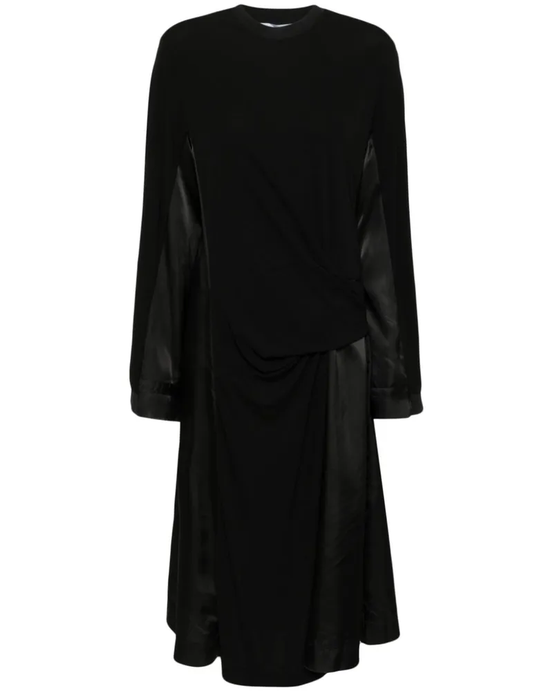 Toga Kleid mit Einsätzen - Schwarz Schwarz