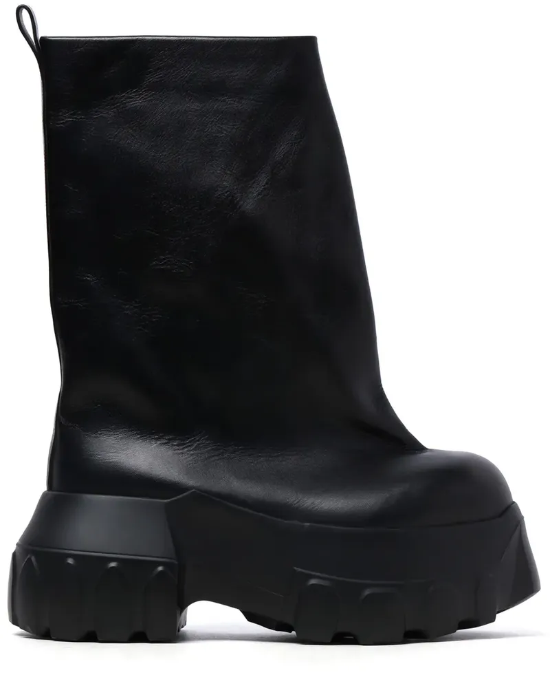 Rick Owens Halbhohe Stiefel - Schwarz Schwarz