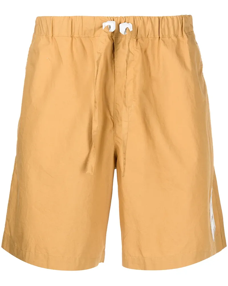 ROMEO HUNTE Shorts mit Knitteroptik - Gelb Gelb